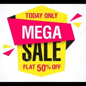 SUPER SALE SUNDAY OCTOBER 4th! 50% EVERYTHING!!!